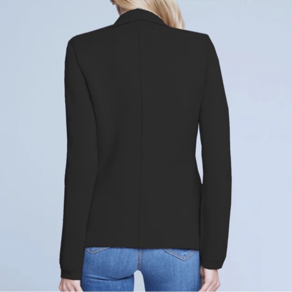 L'Agence Lacey Black Knit Blazer NWOT - Picture 5 of 11